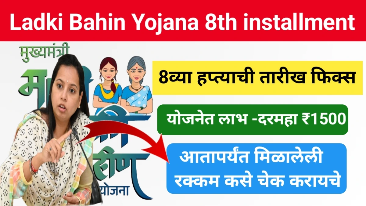 Ladki Bahin Yojana 8th installment 2025