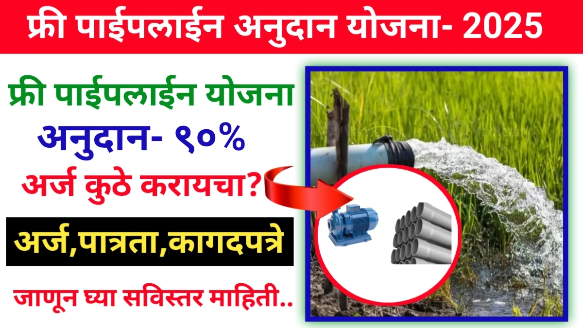 Free Pipeline Anudan Yojana 2025