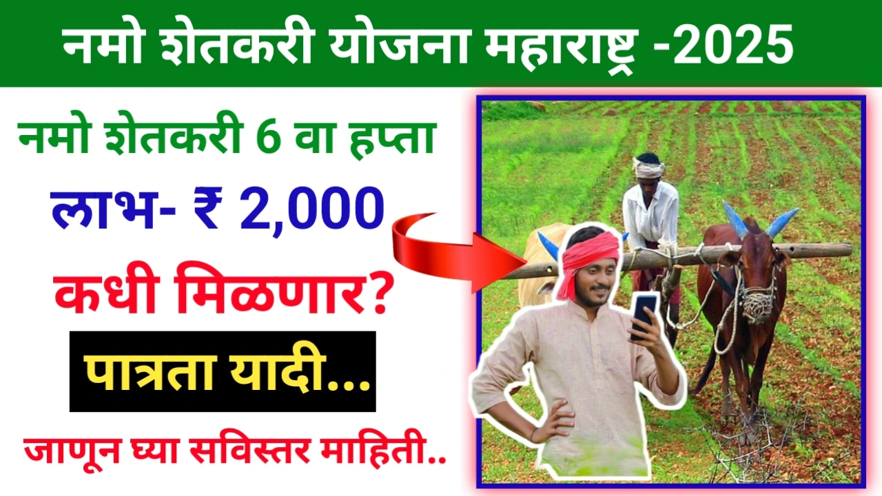 Namo Shetkari Yojana 6th Installment update